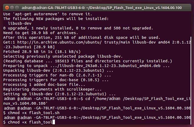 Using SP Flash Tool On Linux